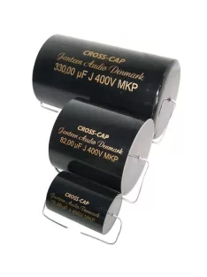 Jantzen Cross Cap 9,10µF 400VDC 5% MKP dia-24 / 36mm. hor.