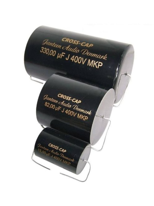 Jantzen Cross Cap 120,00µF 400VDC 5% MKP dia-40 / 110mm. hor.