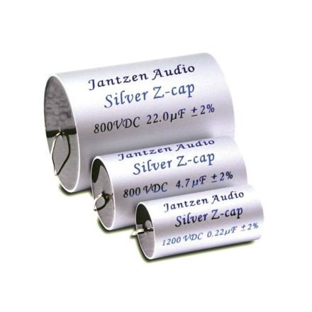 Jantzen Silver Z-Cap 0.47µF 800VDC 2% MKP dia-17 / 43mm. hor.