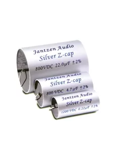   Jantzen Silver Z-Cap 0.68µF 800VDC 2% MKP dia-17 / 43mm. hor.