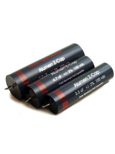   Alumen Z-Cap 3,30 µF +/- 3%  100 VDC Pure AI foil  Size: dia.26 x 96 mm