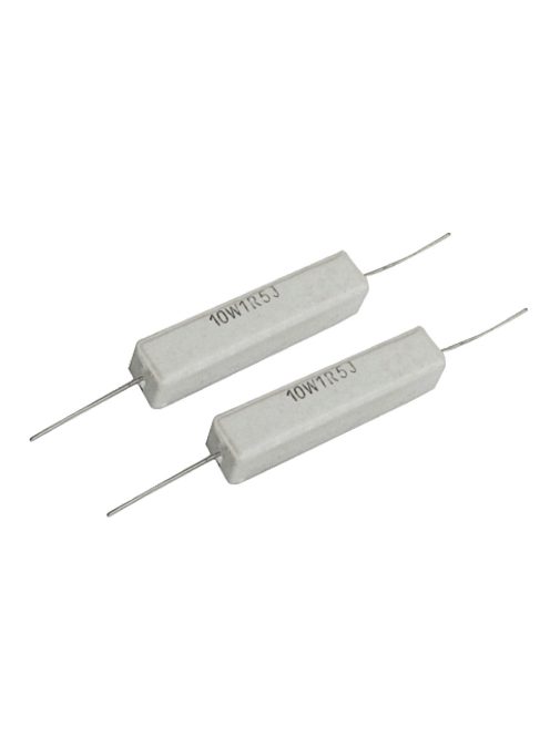 Kerámia huzalellenállás 10,00Ω 10 W  5% méret.48/10/10mm