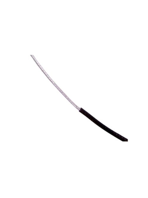 Ezüstözött hangfalkábel 1x1,3mm2 =16AWG max.600V PTFE insul.(tefl) black