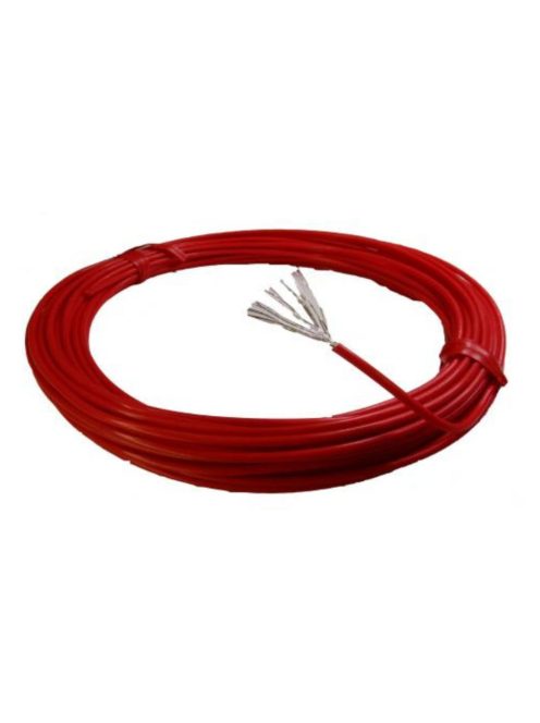 Ezüstözött hangfalkábel 1x1,3mm2 =16AWG max.600V PTFE insul.(tefl) red