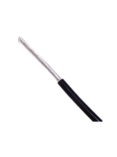 Ezüstözött hangfalkábel 1x2,5mm2 =13AWG max.600V PTFE insul.(tefl) black