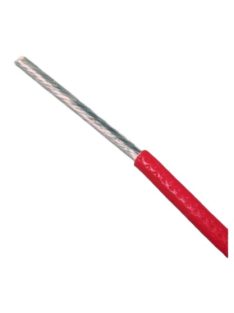   Ezüstözött hangfalkábel 1x2,5mm2 =13AWG max.600V PTFE insul.(tefl) red
