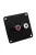 Terminal plate black anodized Al 100/100/3mm + pair of binding posts gold-nickel