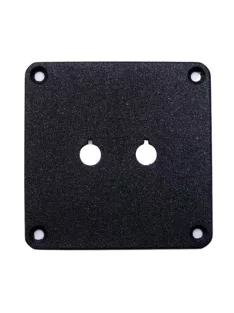   Csatlakozó tálca 2 furattal selyemfényű texturált felület, 100/100/3mm