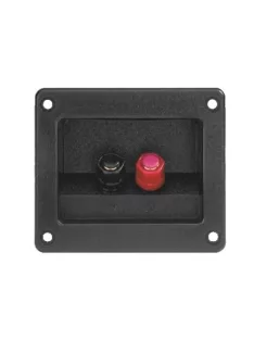   Square Speaker Terminal  716-2 - two gold plated binding post with plas.nut