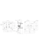Square Speaker Terminal  716-2 - two gold plated binding post with plas.nut