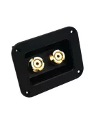 Szögletes hangszóró terminál kettős aranyozású