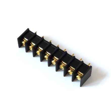 Gold plated tag strip 8 pins  max.16Amp. 300V