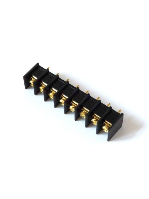 Gold plated tag strip 8 pins  max.16Amp. 300V