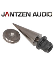 Spike HD-06 dia.14/h.33mm + pad + T-nut - black chrome - set