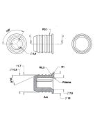 051-0106 Csapos rögzítő /aljzat/