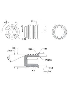 051-0106 Csapos rögzítő /aljzat/