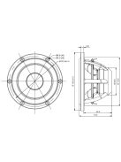 SATORI MR13P-8 ohm 5" középsugárzó