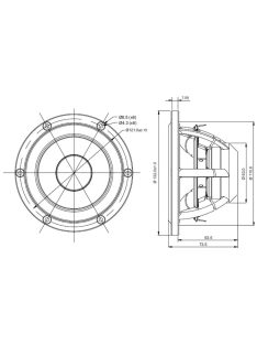 SATORI MR13P-8 ohm 5" középsugárzó