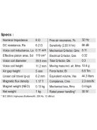 SATORI MR16P-8 ohm  6,5" középsugárzó