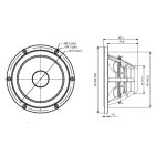 SATORI MR16PNW-8 ohm  6,5" középsugárzó, fehér kónusz