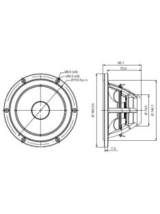 SATORI MW16PNW-8 mély-közép sugárzó