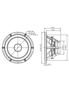 SATORI MW19PNW-4 7,5" mély-közép sugárzó