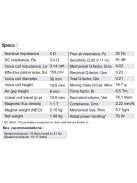 SATORI MW19PNW-8 ohm  7,5" középsugárzó, fehér kónusz