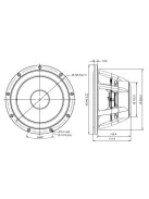 SATORI WO24P-4 ohm  9,5" mélysugárzó