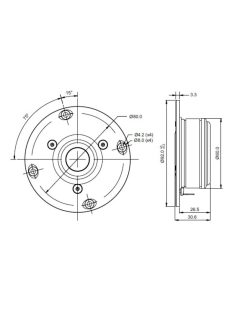 SB21RDC-C000-4ohm 21mm ring dóm magassugárzó