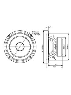 SB17NRX2C35-4ohm  6,5" midwoofer, 35mm VC