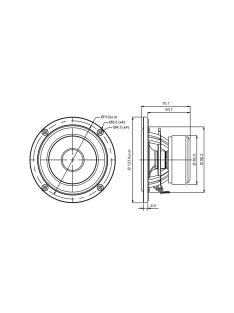 SB12CACS25-8 4" mid/woofer, 25mm VC