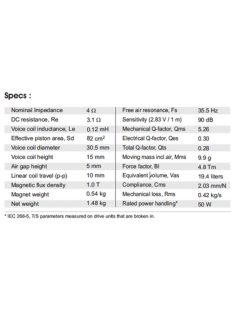 SB15MFC30-4 5” mély-közép sugárzó