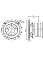 SB15NAC30-4 5” mély-közép sugárzó