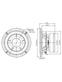   SB15NBAC30-8 ohm  5" mély-közép sugárzó, 30mm VC Al cone