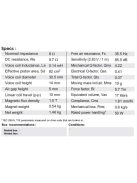 SB15NBAC30-8 ohm  5" mély-közép sugárzó, 30mm VC Al cone