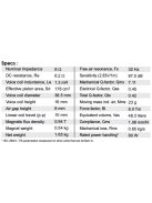 SB15SFCR39-8 5" x 8" midwoofer