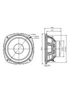 SB16PFC25-8 6” mély-közép sugárzó
