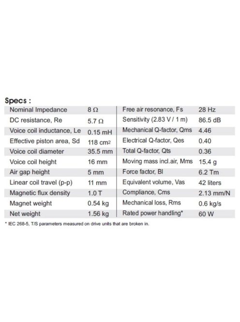 SB17CAC35-8 6" mély-közép sugárzó