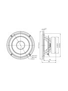 SB17CRC35-4 6” mély-közép sugárzó