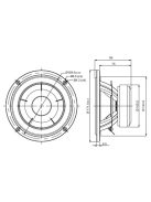 SB17NBAC35-4 ohm  6" mély-közép sugárzó, 35mm VC