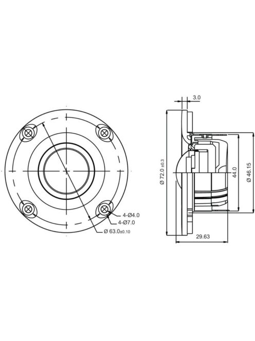 SB26STCN-C000-4 dómsugárzó
