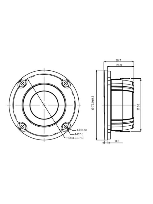 SB29RDNC-C000-4 ring dómsugárzó