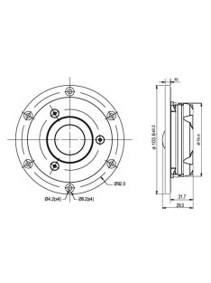   SB Acoustics Satori TW29DN-4, 4 Ohm selyem dóm, neodímium, ezüst