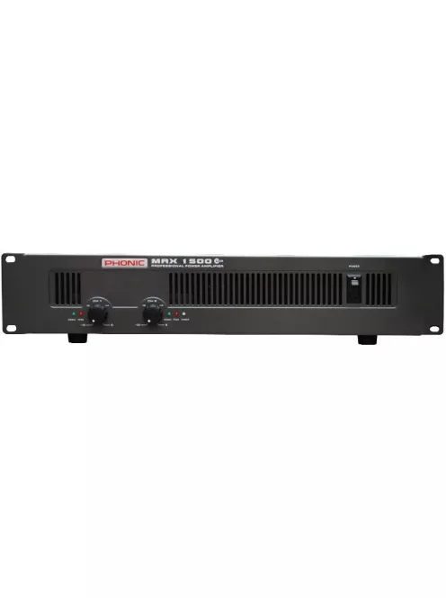 Phonic MAX1500 Plus végerősítő, 2x450W / 4 Ohm