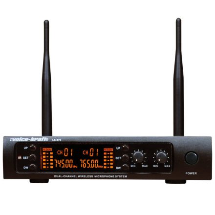 Voice-Kraft LS-970 UHF kézi mikrofon szett, 2 kézi mikrofonnal