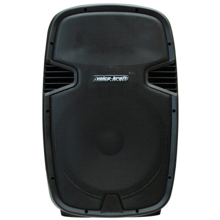 Voice-Kraft LK-1679-2-15B Aktív hangfal, 15", 200/400W, FM tuner, MP3, Bluetooth, táv, passzív hangfal kimenet