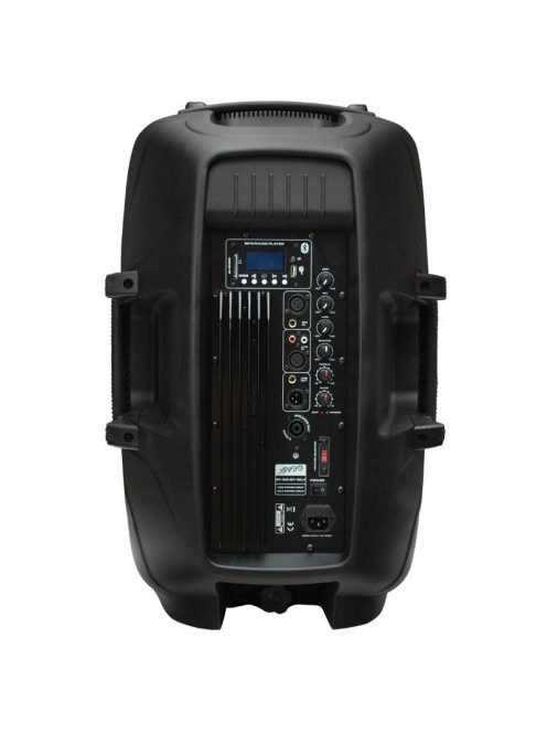 Voice-Kraft LK-1679-2-15B Aktív hangfal, 15", 200/400W, FM tuner, MP3, Bluetooth, táv, passzív hangfal kimenet
