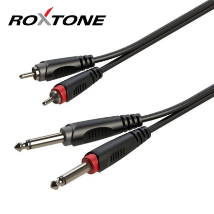 Roxtone RACC150L1 2x6,3 Jack - 2xRCA kábel, 1m