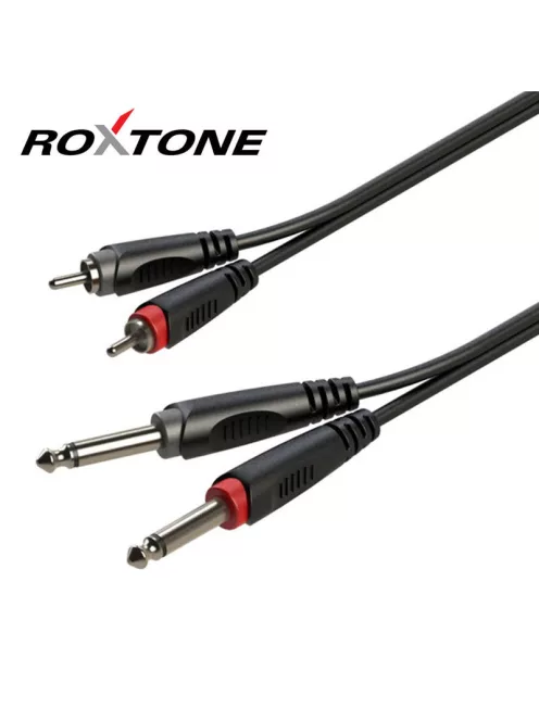Roxtone RACC150L6 2x6,3 Jack - 2xRCA kábel, 6m