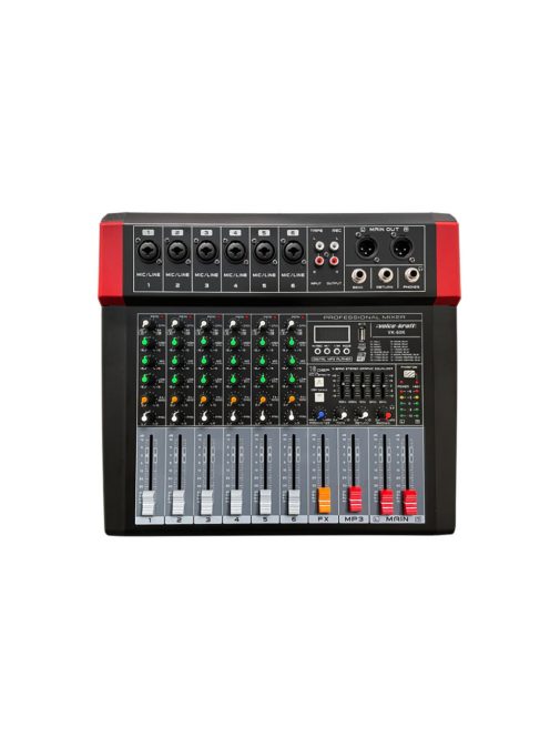 VK-60K Powermixer, 2x150W/4Ohm, USB Audio interface, Bluetooth